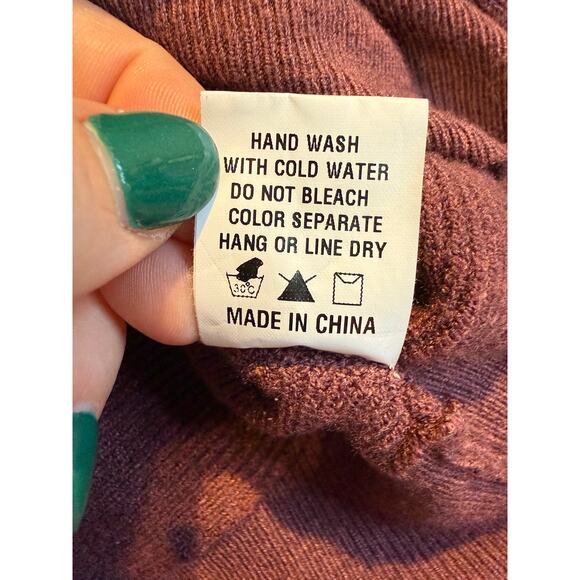 Frey by Short Story Burgundy V-Neck Knit Sweater - Picture 5 of 5